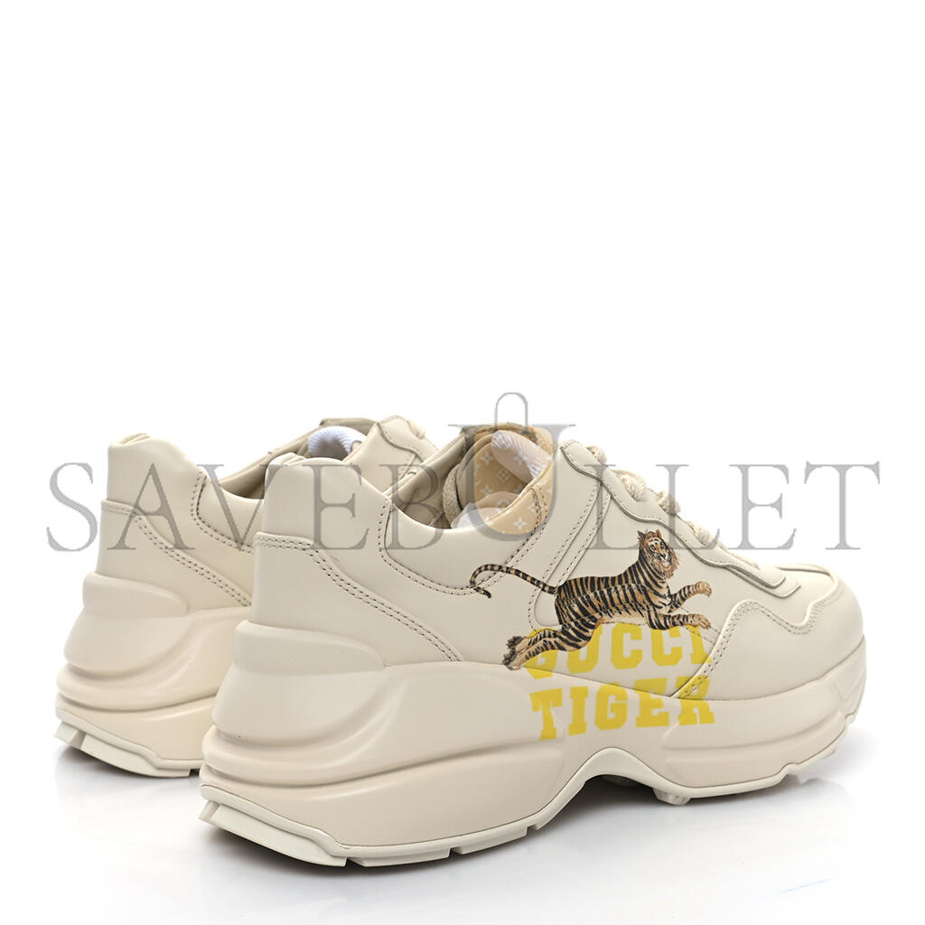 G*u*i calfskin tiger rhyton sneakers